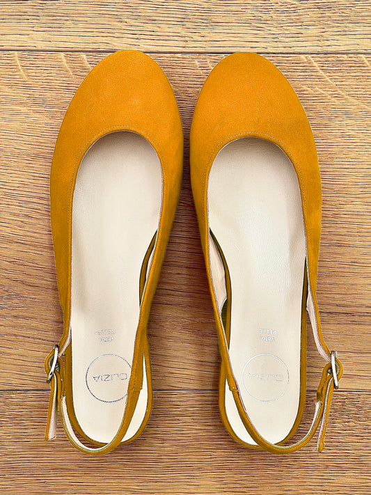 MAGGIE YELLOW SUEDE