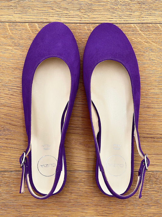 PURPLE SUEDE MAGGIE