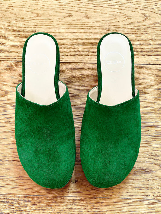 RAISSA GREEN SUEDE