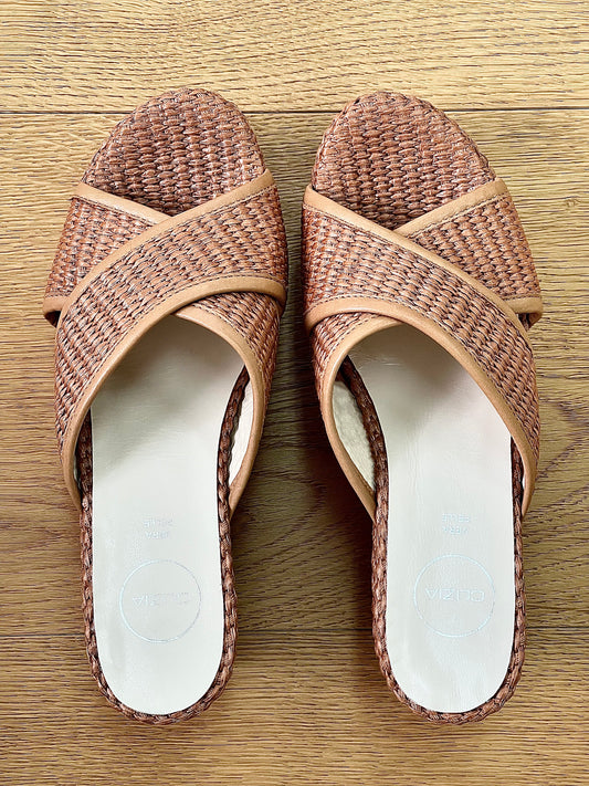RUDY RAFFIA LEATHER