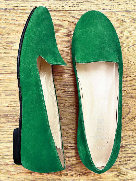 GREEN SUEDE DOLORES