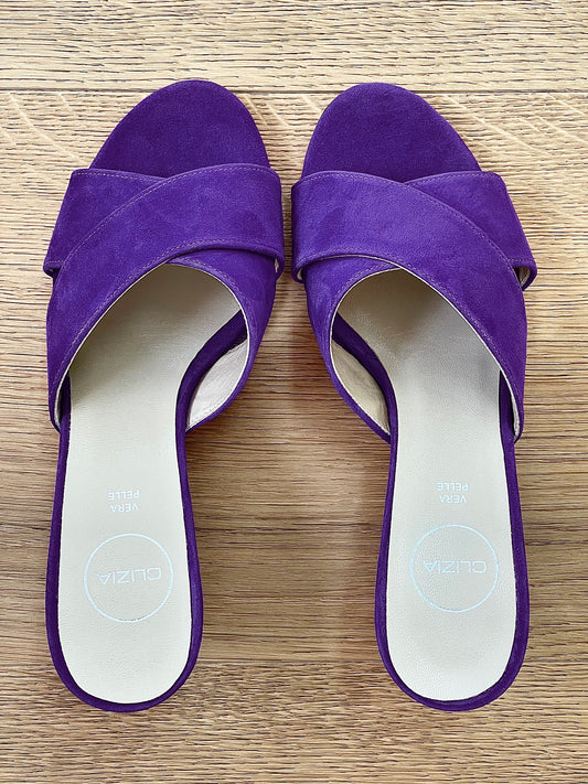 PURPLE SUEDE ZURI