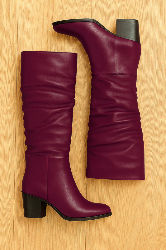 DAVID BURGUNDY LEATHER