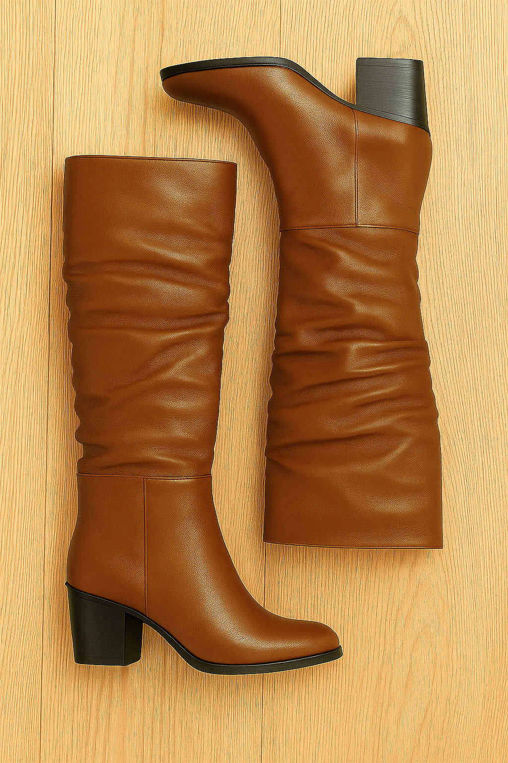 DAVID COGNAC LEATHER