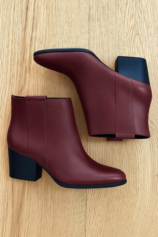 BURGUNDY LEATHER TESSA