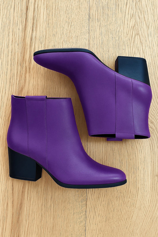 PURPLE LEATHER TESSA