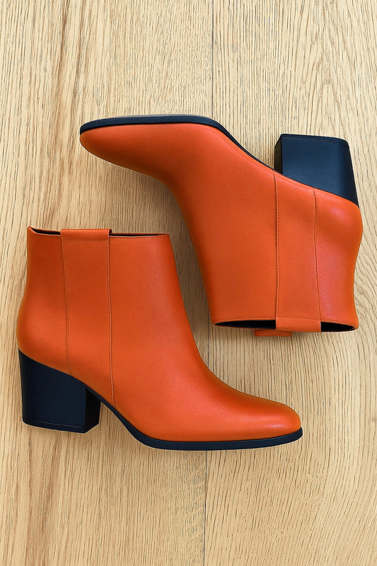 ORANGE LEATHER TESSA