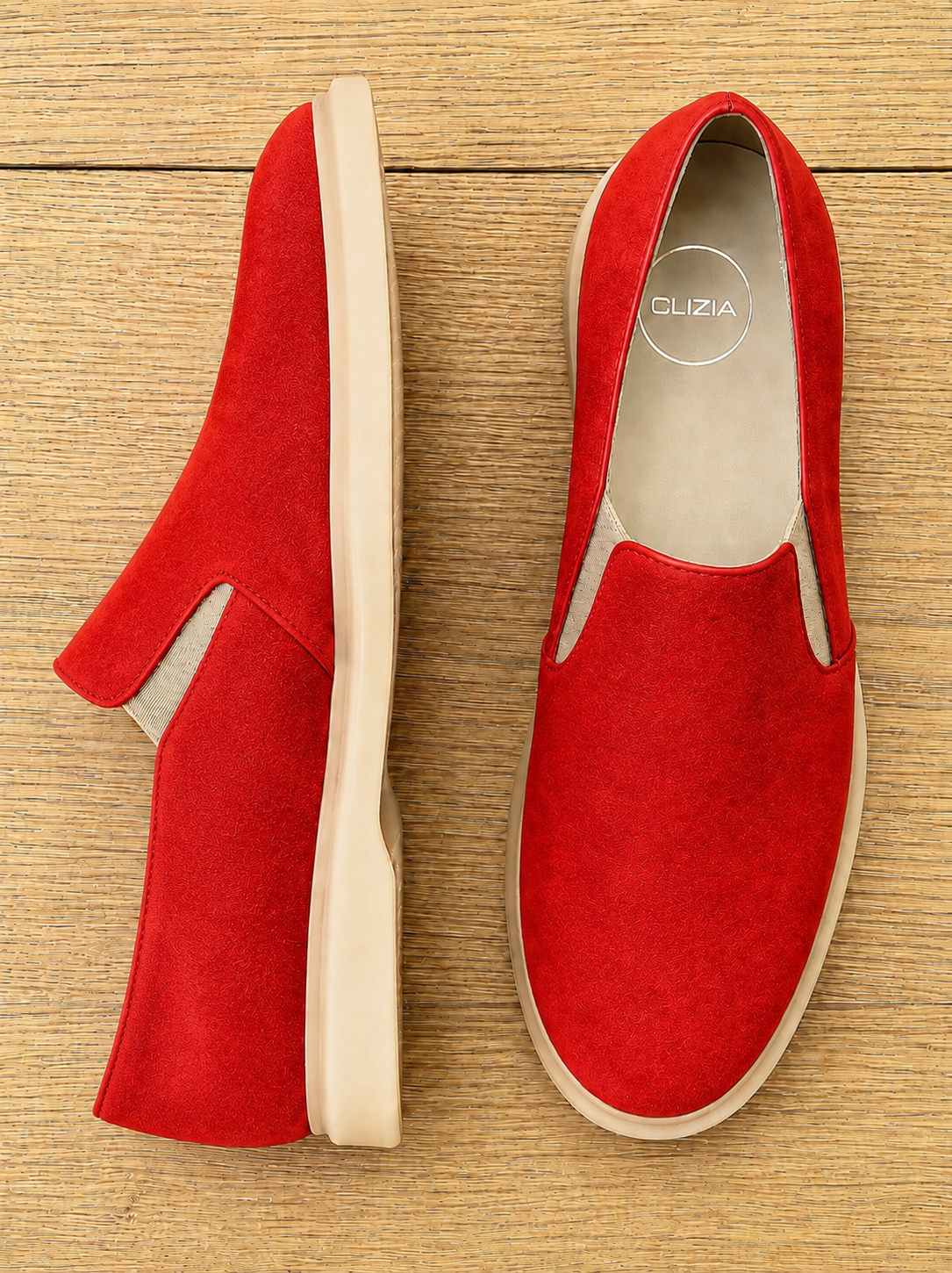 RED SUEDE FABIA