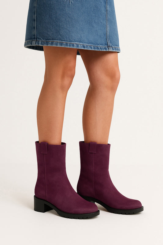 BURGUNDY NUBUCK ATLAS