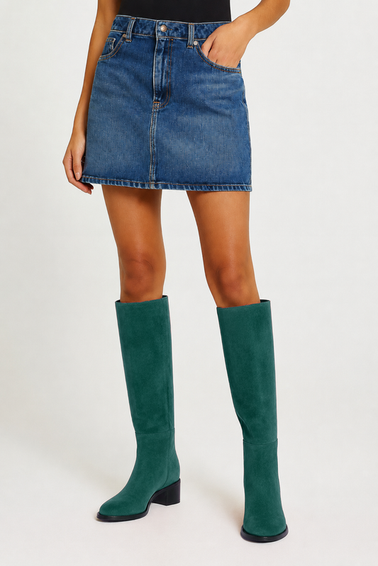 SVEN BOTTLE-COLORED SUEDE
