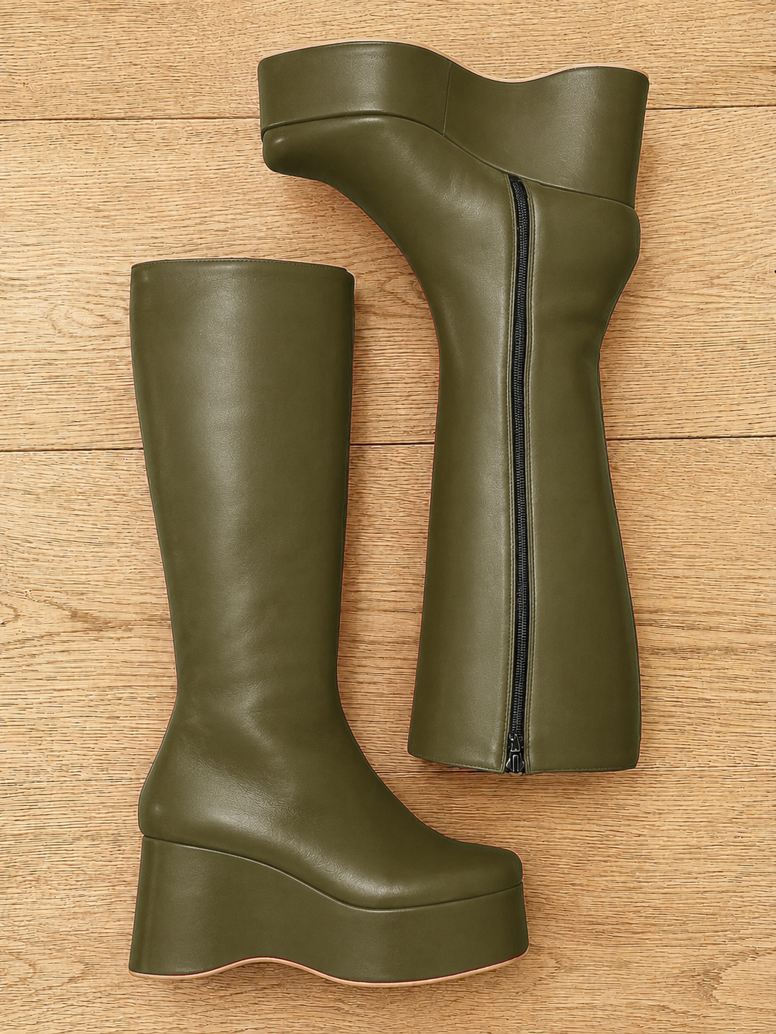 HIBA KHAKI LEATHER