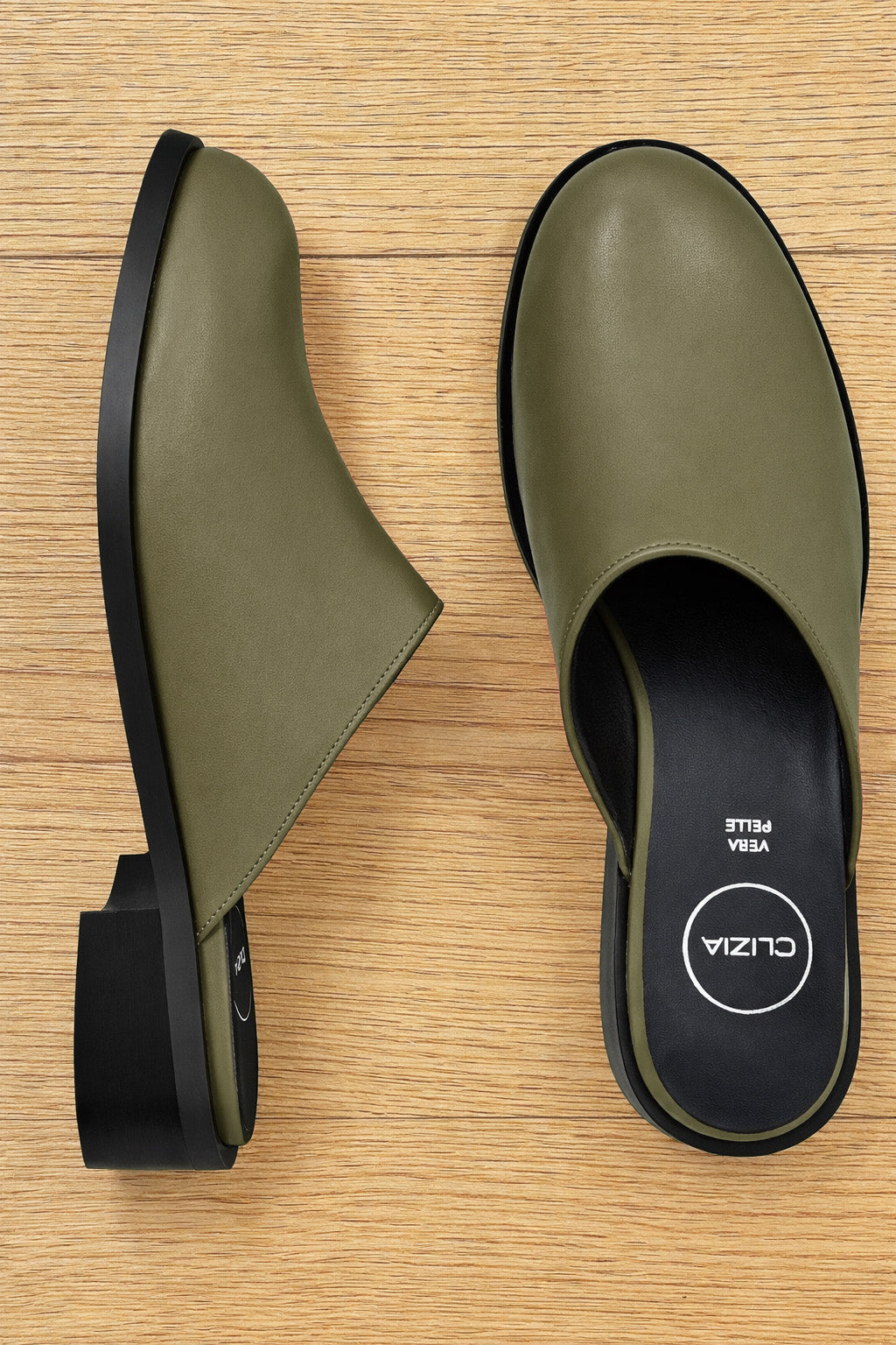 BRANDON KAKI LEATHER