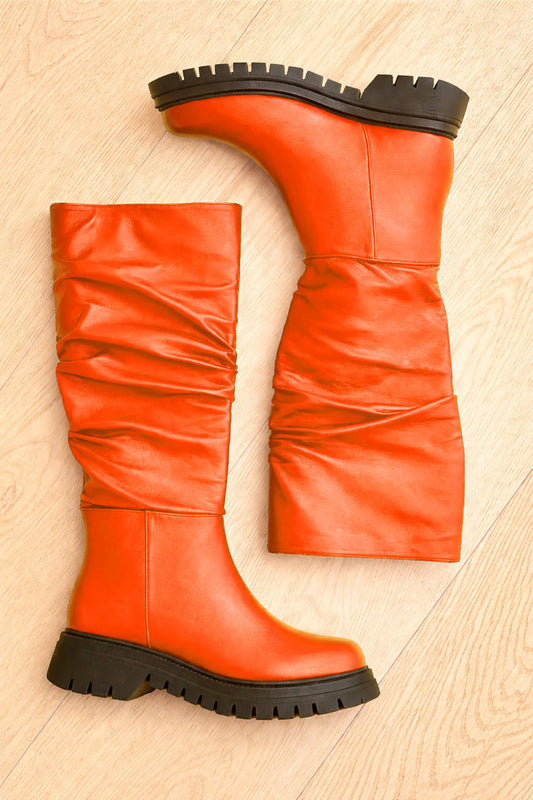 MORGAN ORANGE LEATHER