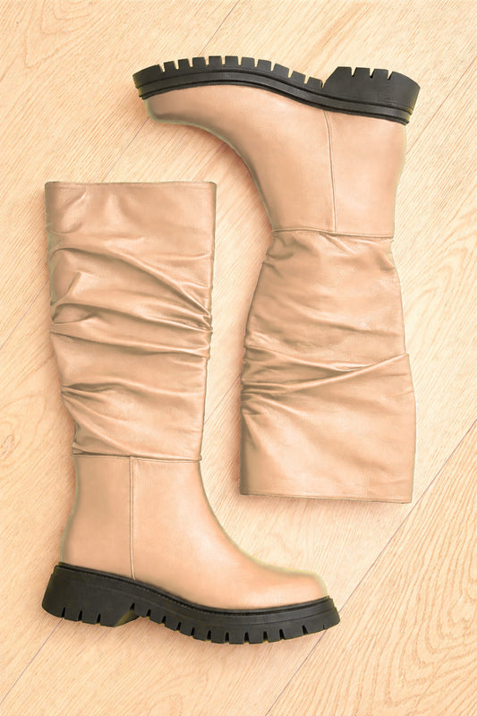 MORGAN BEIGE LEATHER