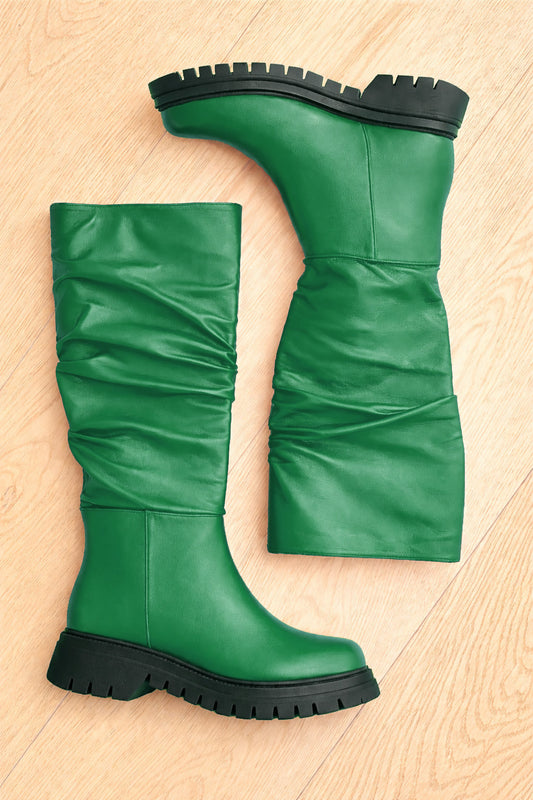 MORGAN GREEN LEATHER