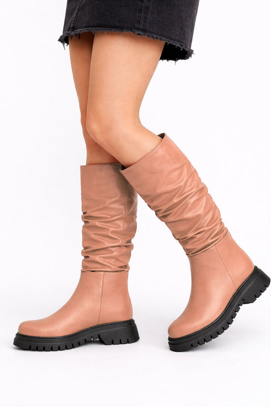 MORGAN NUDE LEATHER