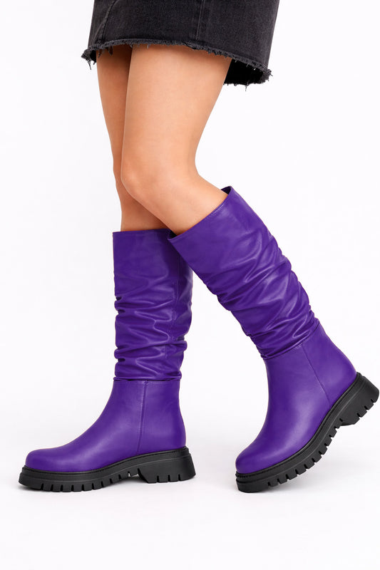 MORGAN PURPLE LEATHER