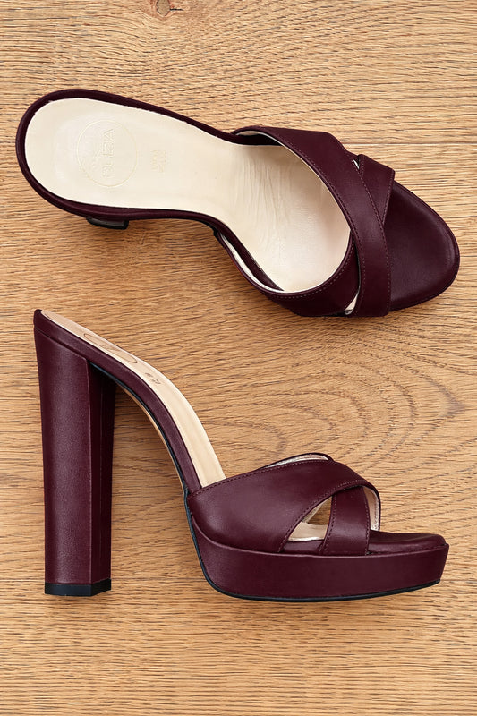 GAEL BORDEAUX LEATHER