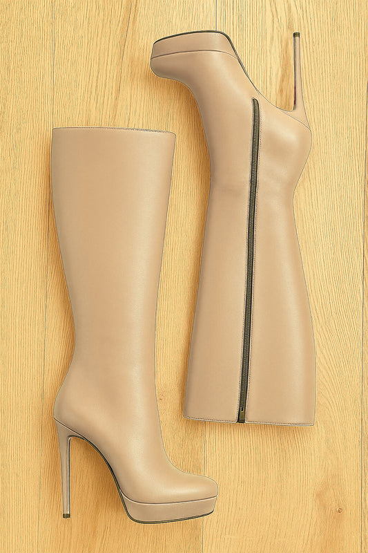 URSULA LEATHER BEIGE