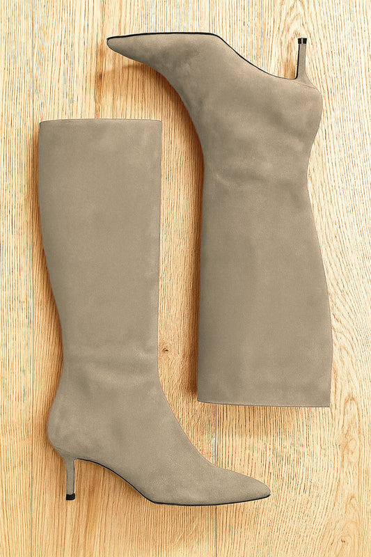 MELISSA DOVE GREY SUEDE