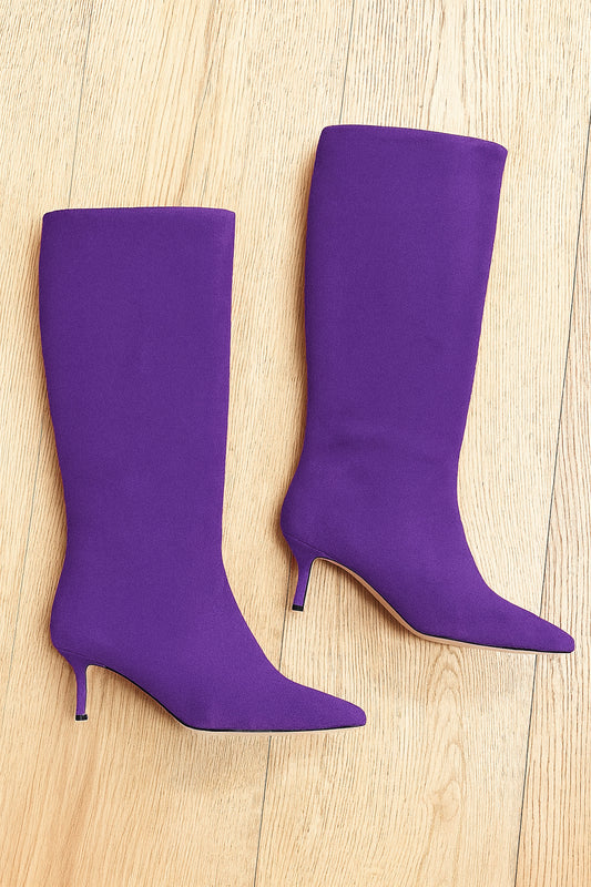 PURPLE SUEDE MELISSA