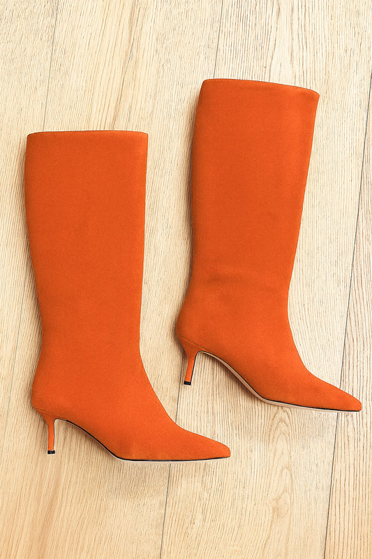 MELISSA ORANGE SUEDE