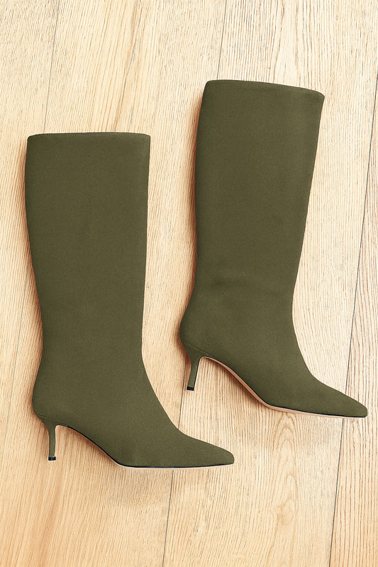 MELISSA KHAKI SUEDE