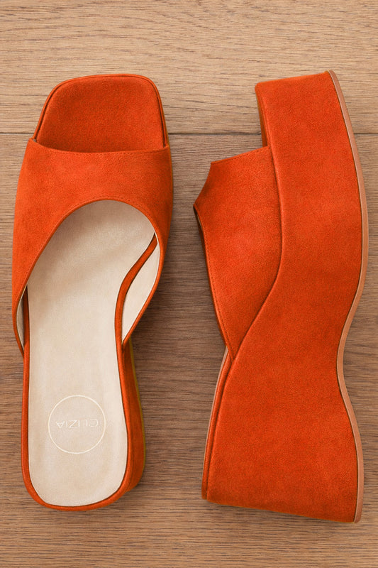 YUNA ORANGE SUEDE