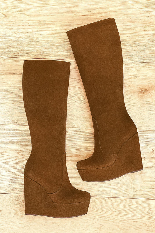COGNAC SUEDE SAM