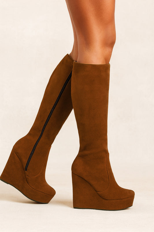 COGNAC SUEDE SAM