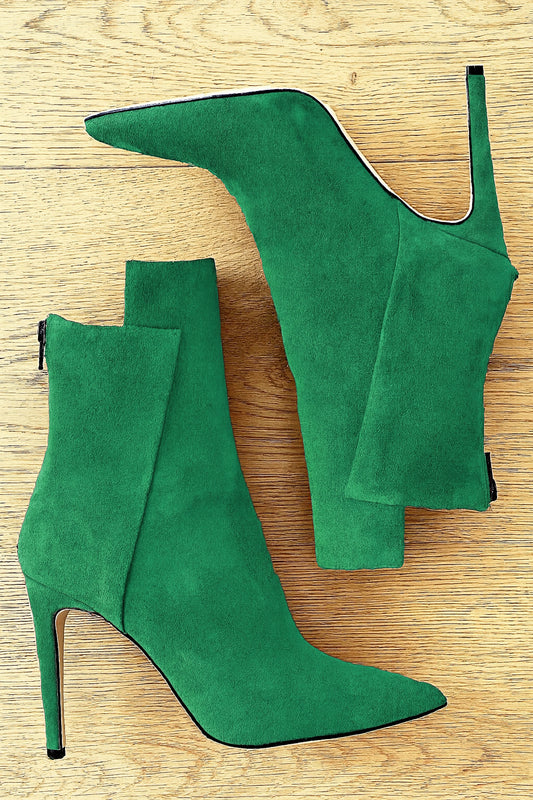 LEVEL GREEN SUEDE