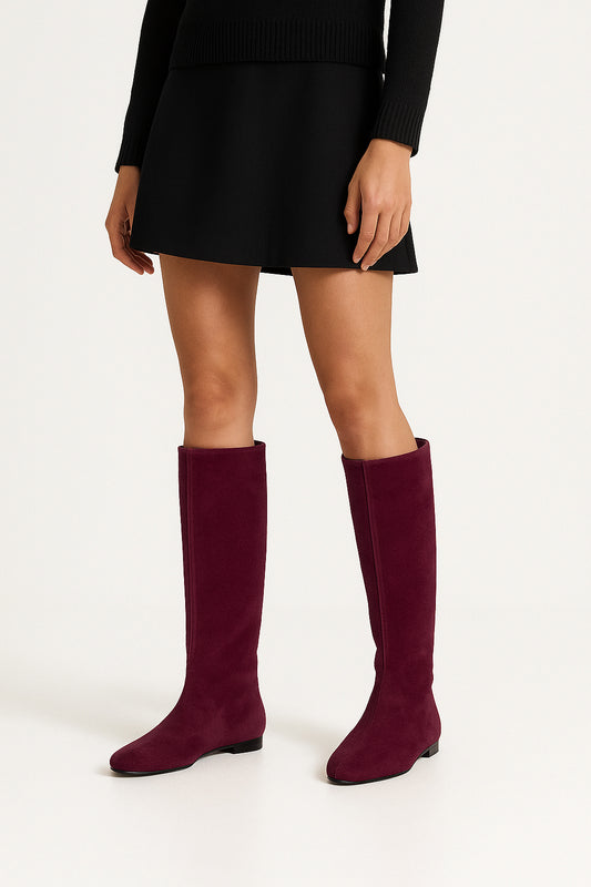 CINDY BURGUNDY SUEDE