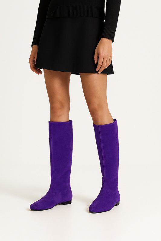 CINDY PURPLE SUEDE