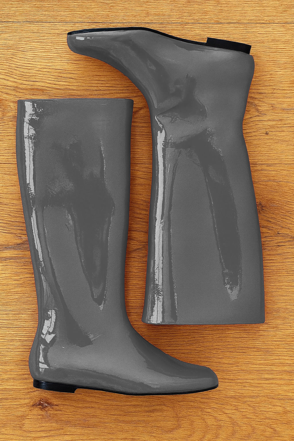 CINDY GRAY PATENT LEATHER