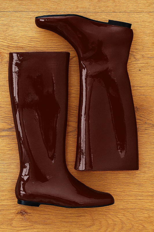 CINDY BROWN PATENT LEATHER