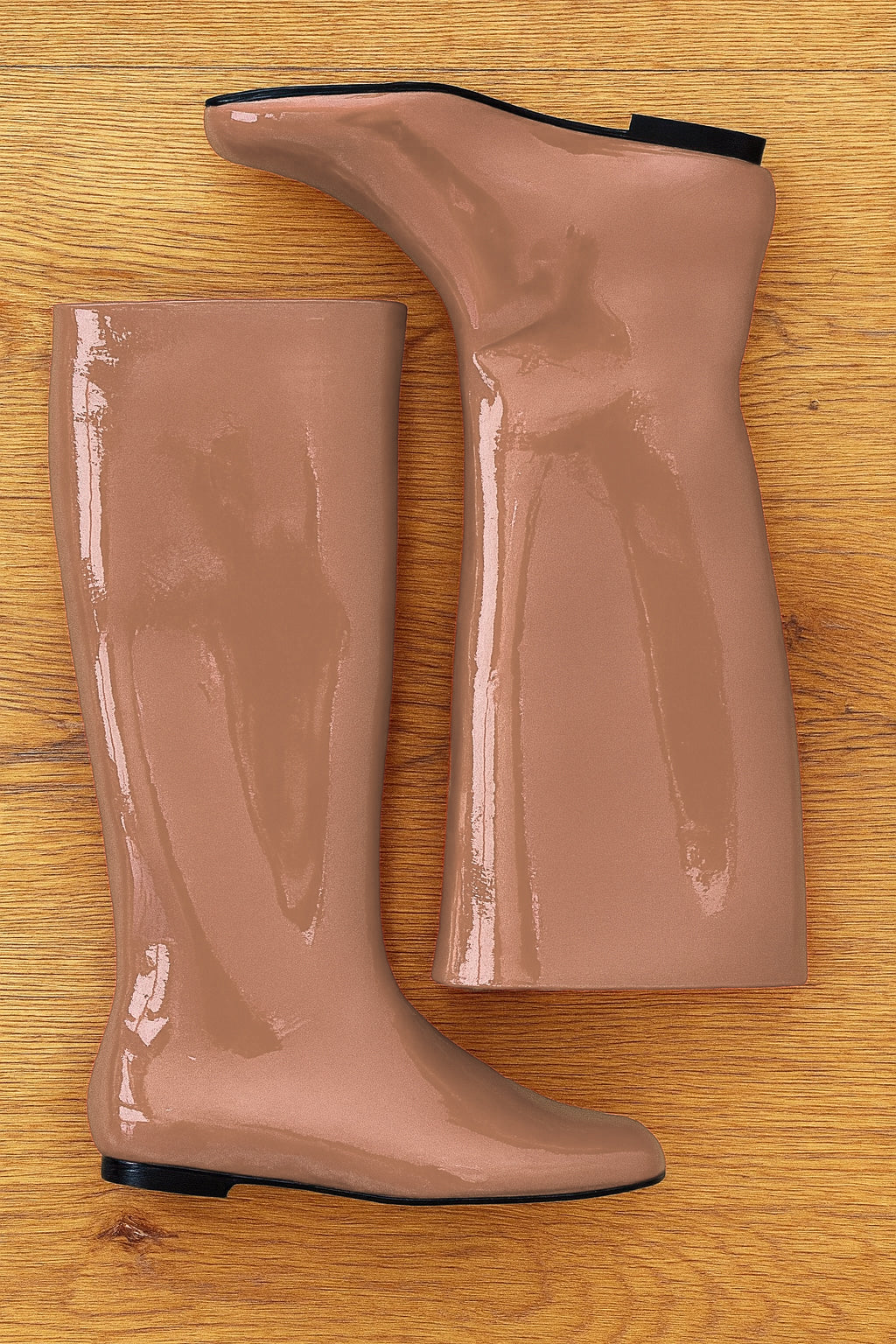 CINDY NUDE PATENT LEATHER