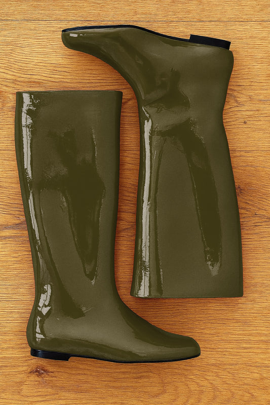 CINDY KHAKI PATENT LEATHER