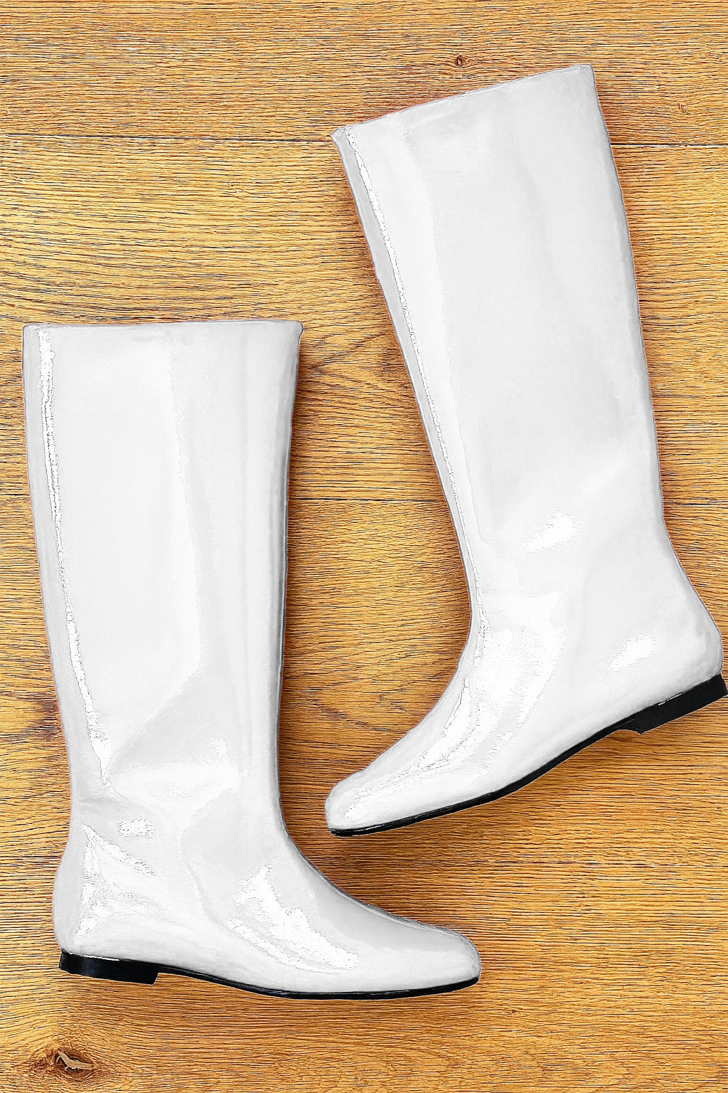 CINDY WHITE PATENT LEATHER