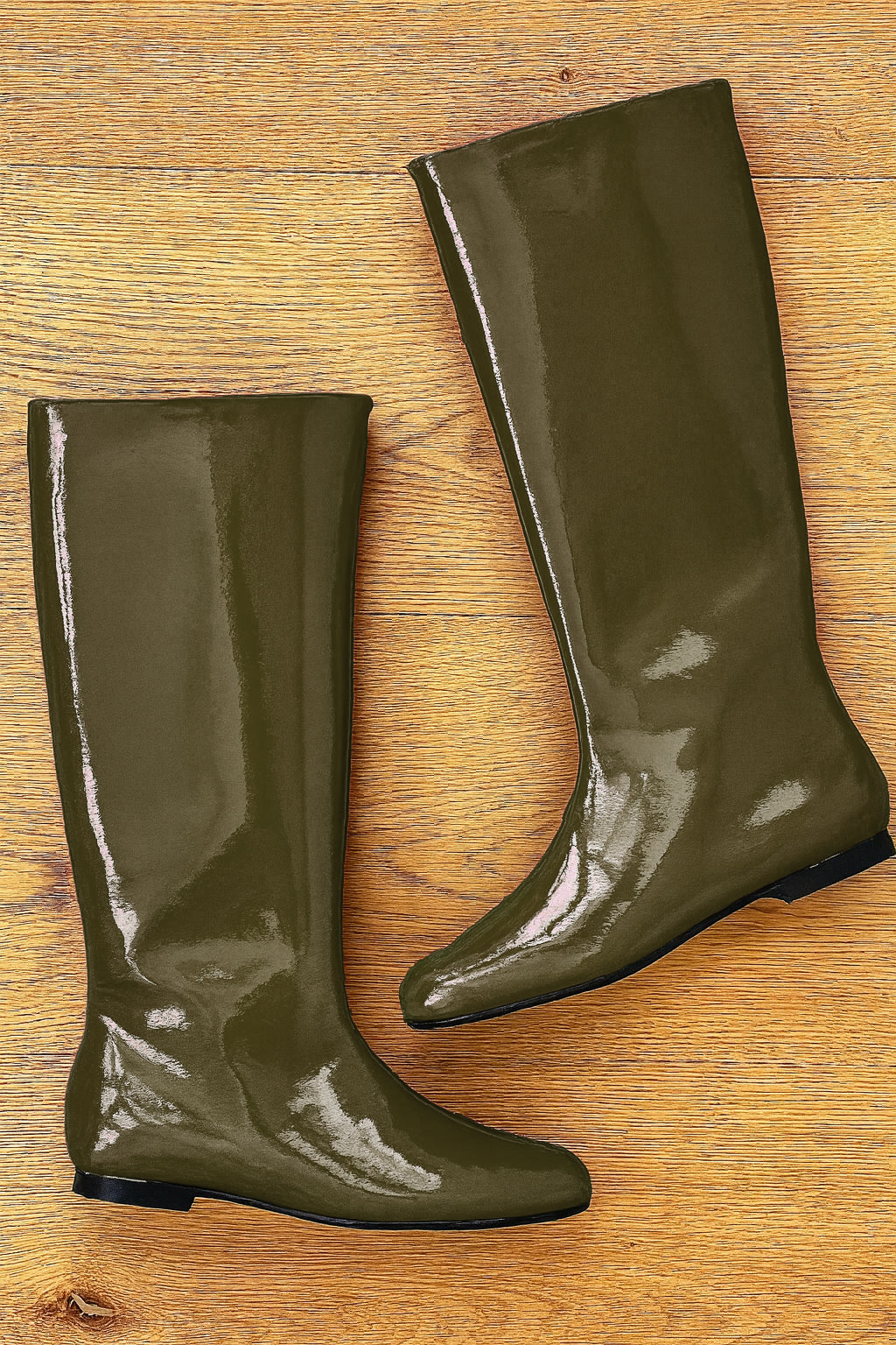 CINDY KHAKI PATENT LEATHER