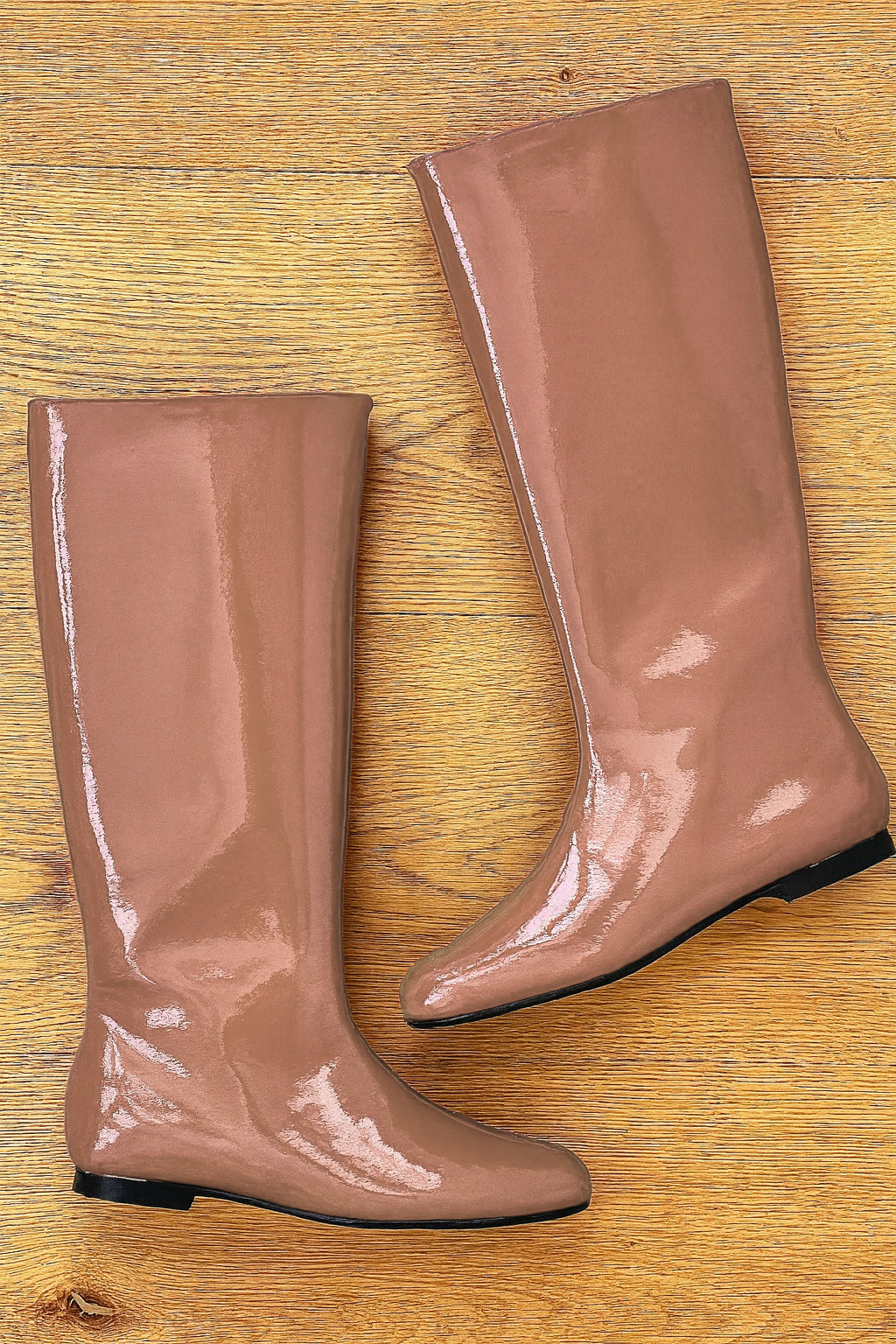 CINDY NUDE PATENT LEATHER