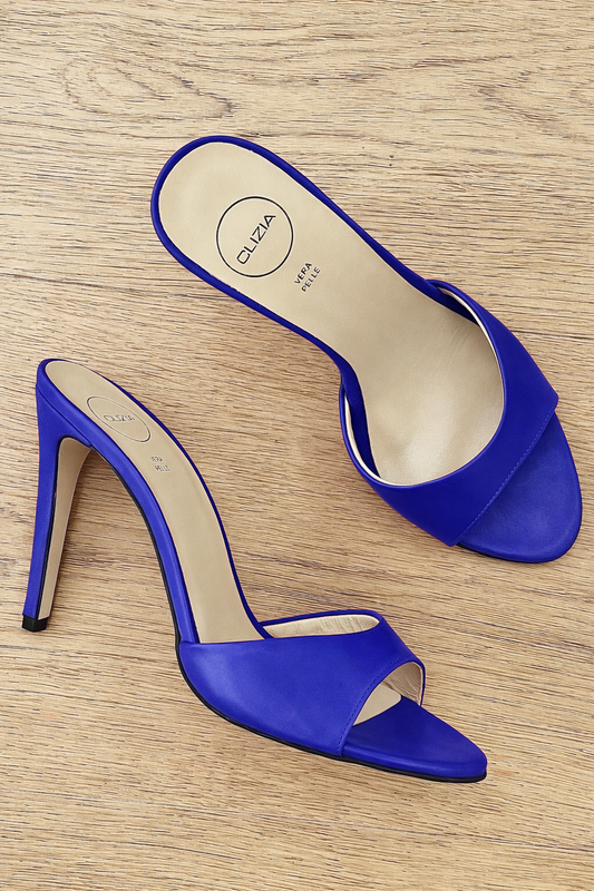 INES BLUE LEATHER