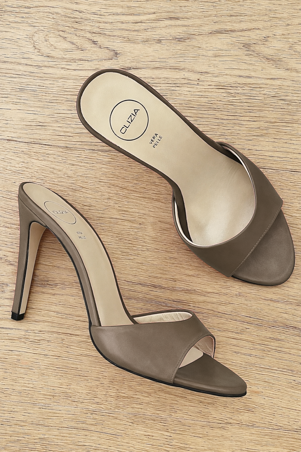 INES TAUPE LEATHER