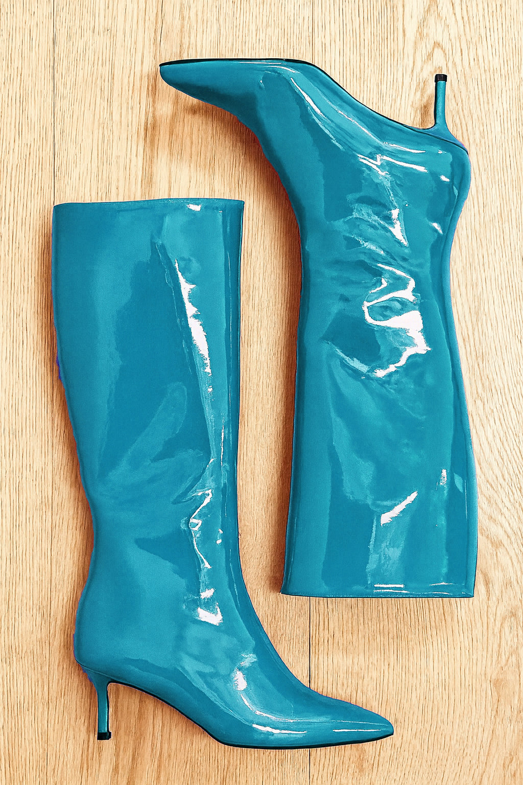 MELISSA LIGHT BLUE PATENT LEATHER