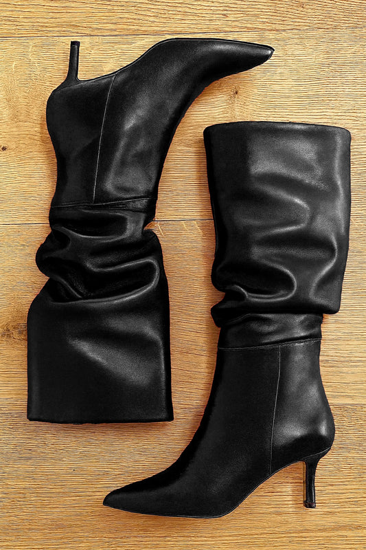 NENA LEATHER BLACK