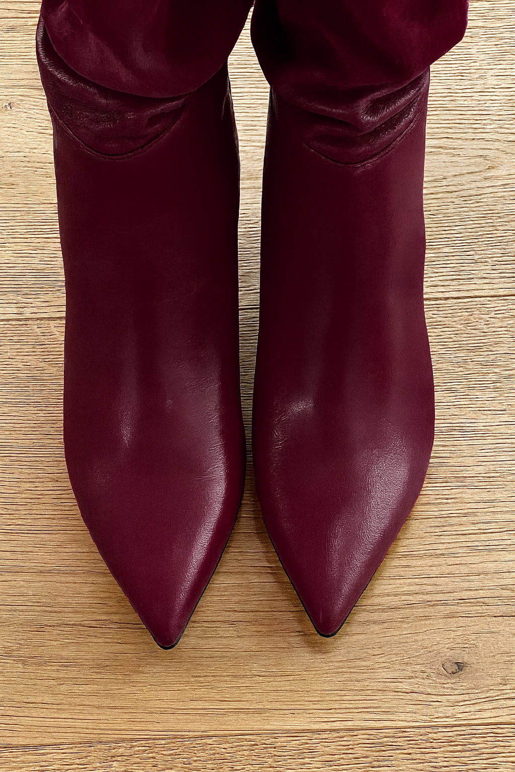 NENA BURGUNDY LEATHER