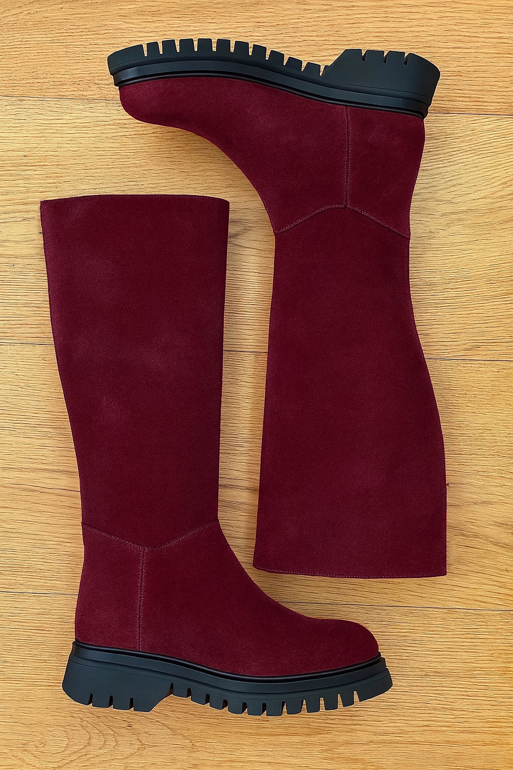 BURGUNDY SUEDE SELVA