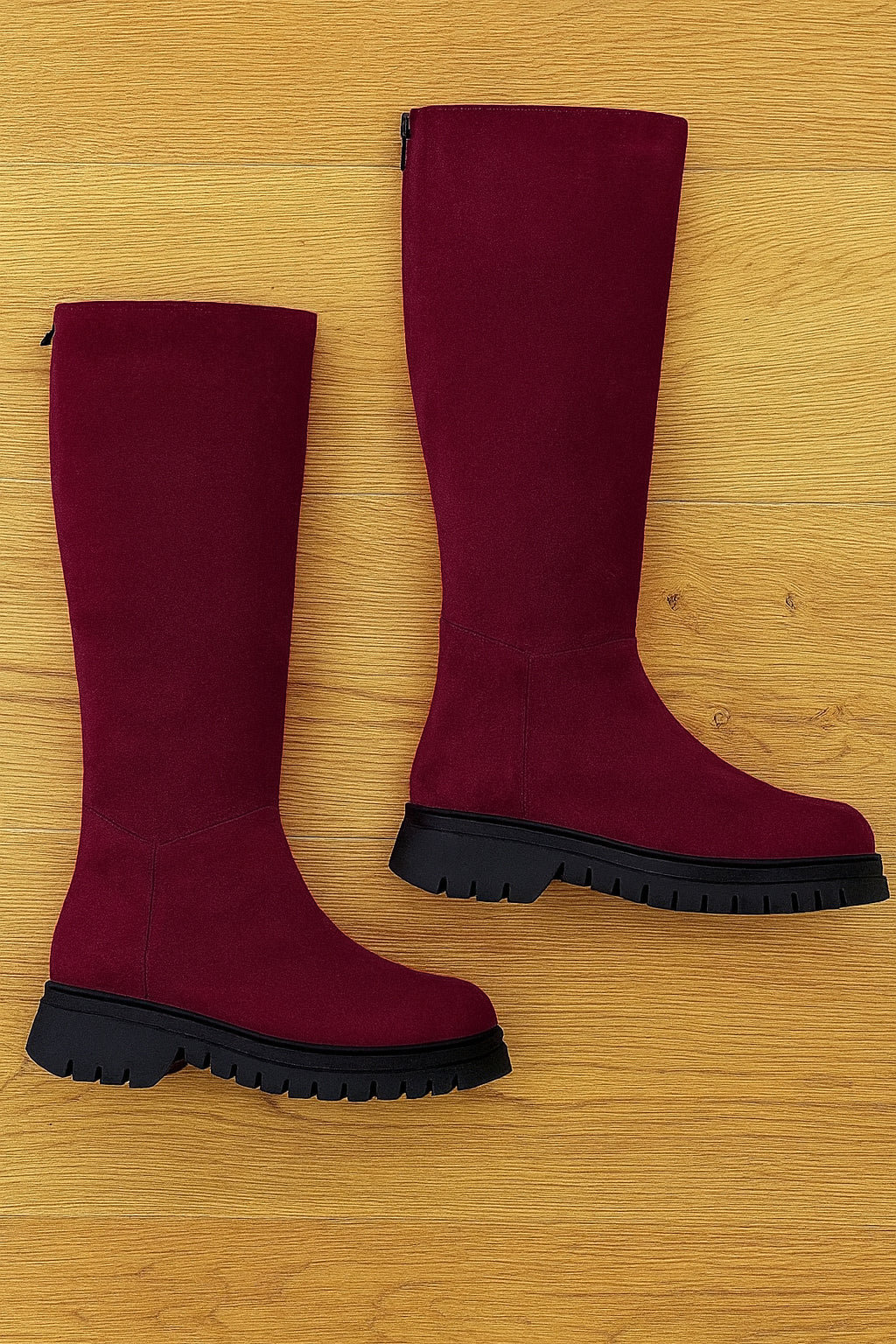 BURGUNDY SUEDE SELVA