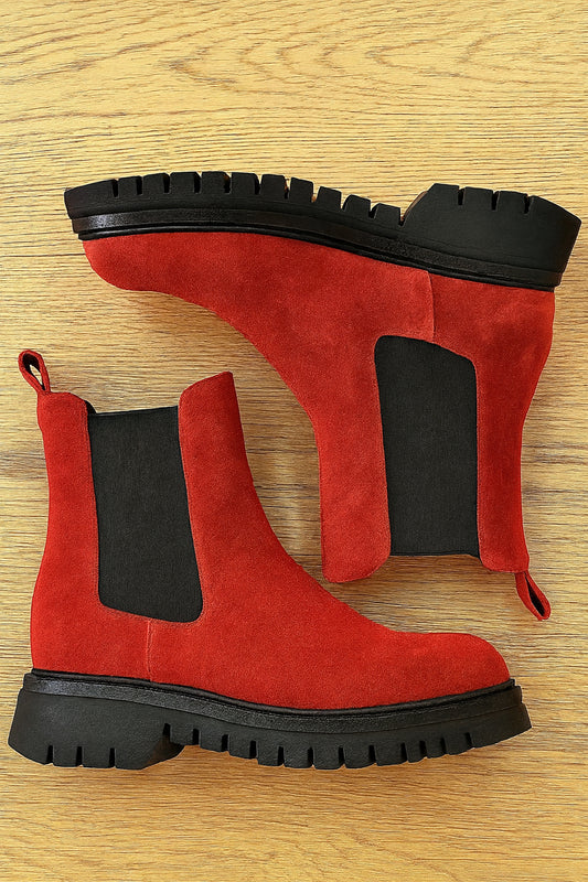 KAREN RED SUEDE