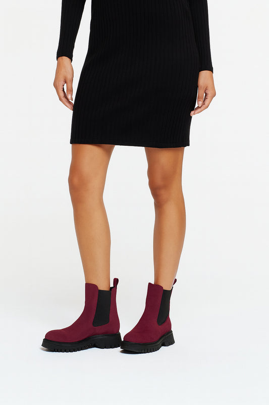 BURGUNDY SUEDE KAREN