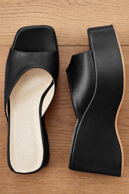 YUNA BLACK LEATHER